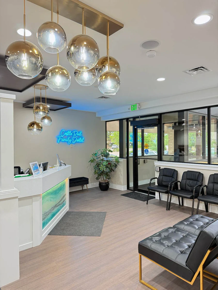 Castle Rock Family Dental reception and waiting area